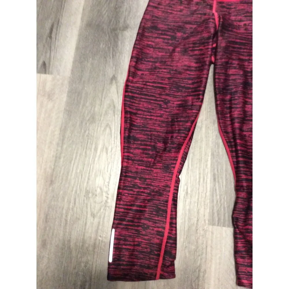 Nike Dri Fit Leggings Medium M Pink Black Capri
